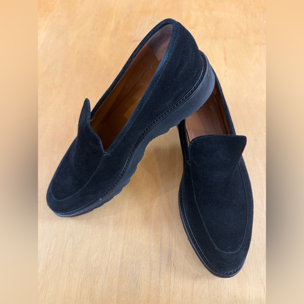 Aquatalia Black Suede Flats